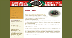 Desktop Screenshot of henschelsindianmuseumandtroutfarm.com